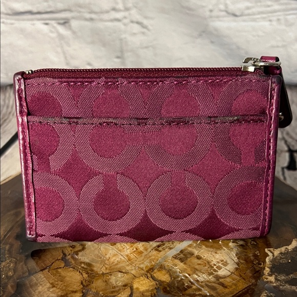 * Coach Fuchsia Coin Wallet - Picture 3 of 8